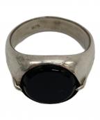 HERE'Sヒアーズ）の古着「KREIS ONYX RING」｜シルバー