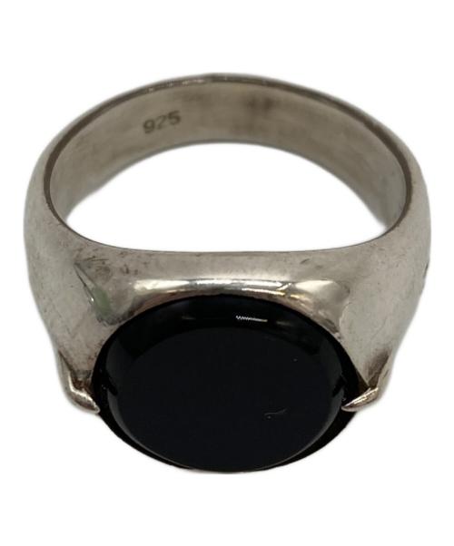 HERE'S（ヒアーズ）HERE'S (ヒアーズ) KREIS ONYX RING シルバー サイズ:-の古着・服飾アイテム