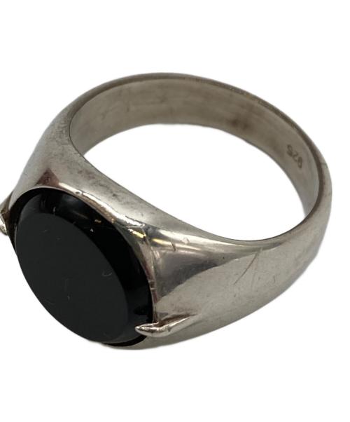 HERE'S（ヒアーズ）HERE'S (ヒアーズ) KREIS ONYX RING シルバー サイズ:-の古着・服飾アイテム