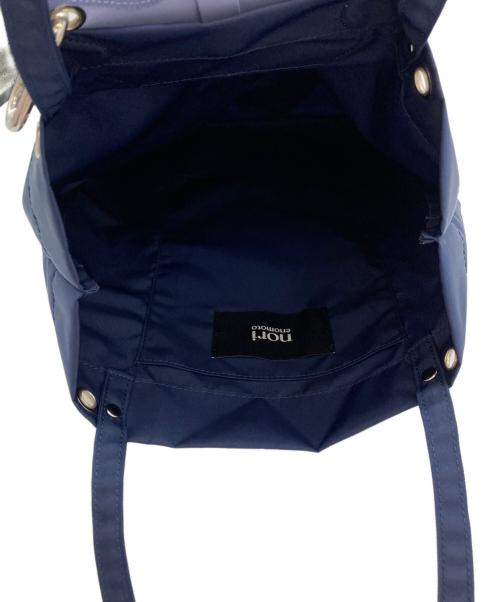 nori enomoto（ノリ エノモト）nori enomoto (ノリ エノモト) wave foldable bag トートバッグ ネイビーの古着・服飾アイテム