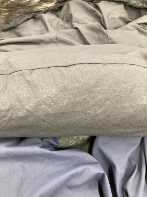 TATRAS（タトラス）TATRAS (タトラス) CERAMICA/ファーフーデッドダウンコート ネイビー サイズ:Mの古着・服飾アイテム