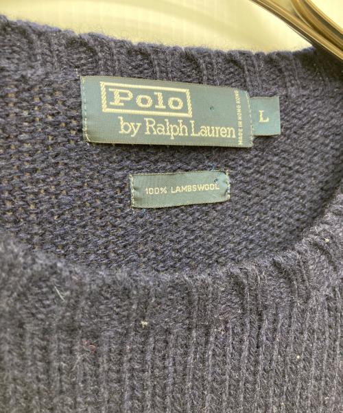 POLO RALPH LAUREN（ポロ・ラルフローレン）POLO RALPH LAUREN (ポロ・ラルフローレン) 星条旗 ニット ネイビー サイズ:Ｌの古着・服飾アイテム