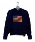 POLO RALPH LAUREN（ポロ・ラルフローレン）の古着「星条旗 ニット」｜ネイビー