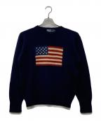 POLO RALPH LAURENポロ・ラルフローレン）の古着「星条旗ニット」｜ネイビー