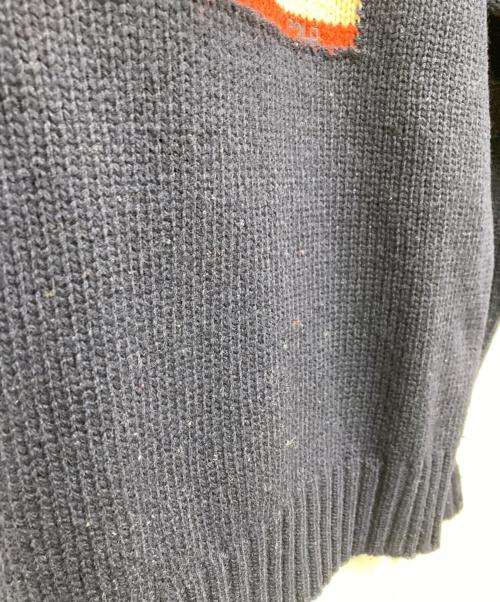 POLO RALPH LAUREN（ポロ・ラルフローレン）POLO RALPH LAUREN (ポロ・ラルフローレン) 星条旗ニット ネイビー サイズ:Mの古着・服飾アイテム