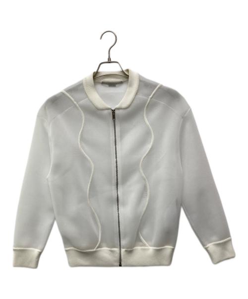 STELLA McCARTNEY（ステラマッカートニー）STELLA McCARTNEY (ステラマッカートニー) メッシュベースボールジャケット/555672 S2249 ホワイト サイズ:36の古着・服飾アイテム