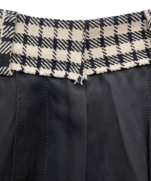 MM6 Maison Margiela（エムエムシックスメゾンマルジェラ）MM6 Maison Margiela (エムエムシックスメゾンマルジェラ) サテンワイドフレアパンツ/S52KA0289 S45399 ブラック サイズ:36の古着・服飾アイテム