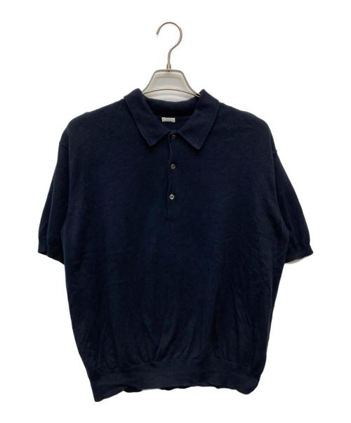 A.PRESSE（アプレッセ）A.PRESSE (アプレッセ) Cotton Knit S/S Polo Shirts ネイビー サイズ:1の古着・服飾アイテム