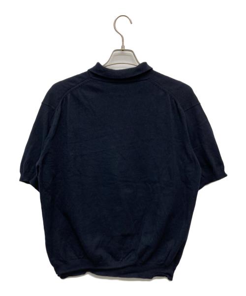 A.PRESSE（アプレッセ）A.PRESSE (アプレッセ) Cotton Knit S/S Polo Shirts ネイビー サイズ:1の古着・服飾アイテム