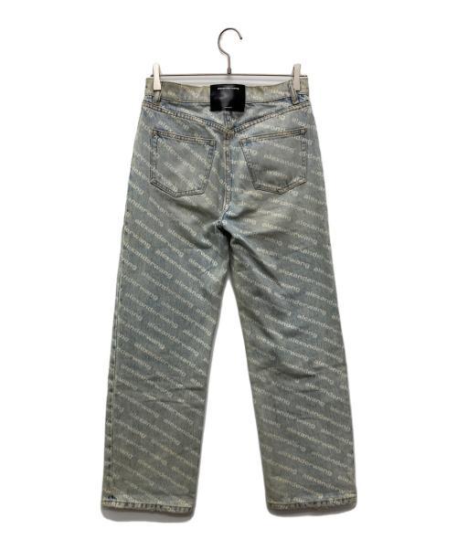 ALEXANDER WANG（アレキサンダー・ワン）ALEXANDER WANG (アレキサンダー・ワン) モノグラムロゴデニムパンツ インディゴ サイズ:25の古着・服飾アイテム