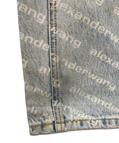 ALEXANDER WANG（アレキサンダー・ワン）ALEXANDER WANG (アレキサンダー・ワン) モノグラムロゴデニムパンツ インディゴ サイズ:25の古着・服飾アイテム