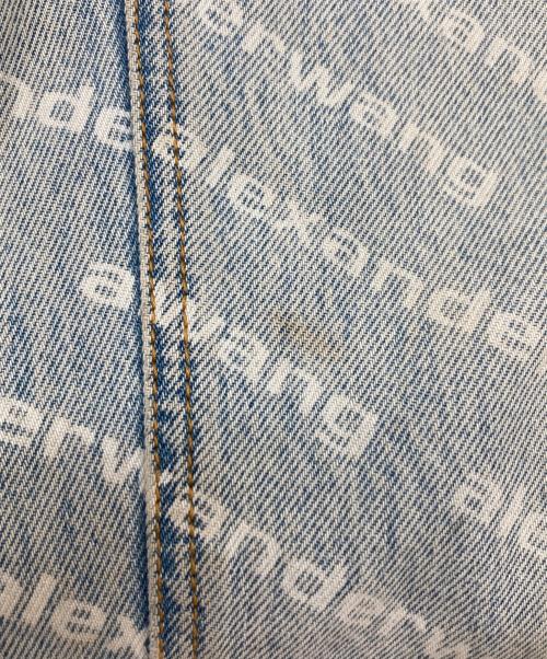 ALEXANDER WANG（アレキサンダー・ワン）ALEXANDER WANG (アレキサンダー・ワン) モノグラムロゴデニムパンツ インディゴ サイズ:25の古着・服飾アイテム