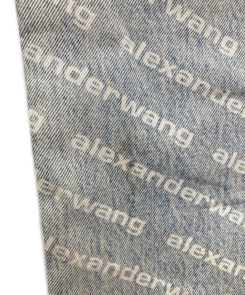 ALEXANDER WANG（アレキサンダー・ワン）ALEXANDER WANG (アレキサンダー・ワン) モノグラムロゴデニムパンツ インディゴ サイズ:25の古着・服飾アイテム