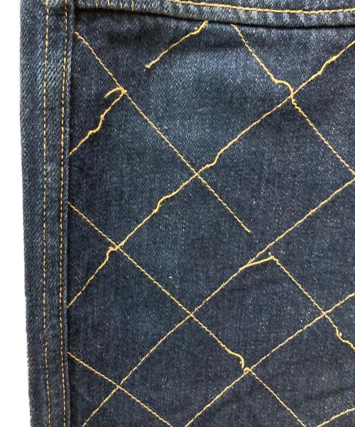 KAPITAL（キャピタル）KAPITAL (キャピタル) ダイヤステッチシンチバックデニムパンツ インディゴ サイズ:3の古着・服飾アイテム