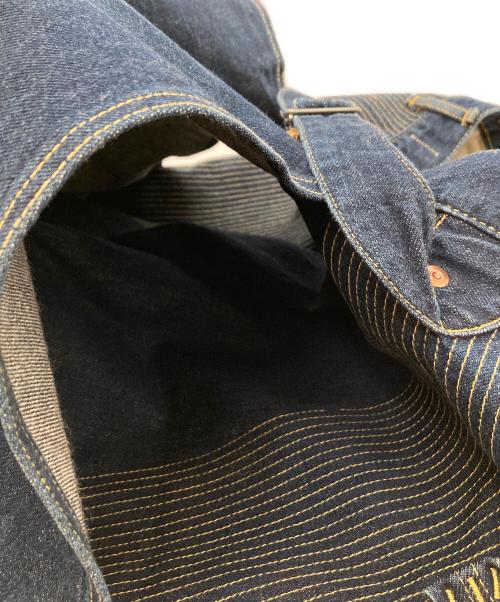 KAPITAL（キャピタル）KAPITAL (キャピタル) ダイヤステッチシンチバックデニムパンツ インディゴ サイズ:3の古着・服飾アイテム