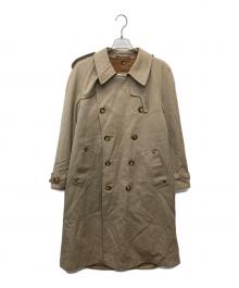 Aquascutum（アクアスキュータム）の古着「ウールギャバトレンチコート」｜ブラウン
