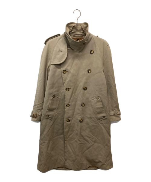 Aquascutum（アクアスキュータム）Aquascutum (アクアスキュータム) ウールギャバトレンチコート ブラウン サイズ:不明の古着・服飾アイテム