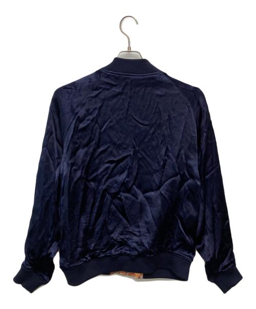 STUDIO D'ARTISAN（ステュディオダルチザン）STUDIO D'ARTISAN (ステュディオダルチザン) 百豚レーヨンリバーシブルスカジャン/4492 ブラウン×ネイビー サイズ:40の古着・服飾アイテム