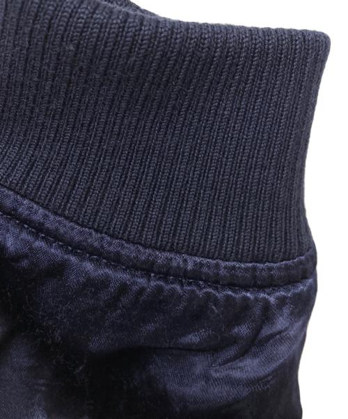 STUDIO D'ARTISAN（ステュディオダルチザン）STUDIO D'ARTISAN (ステュディオダルチザン) 百豚レーヨンリバーシブルスカジャン/4492 ブラウン×ネイビー サイズ:40の古着・服飾アイテム