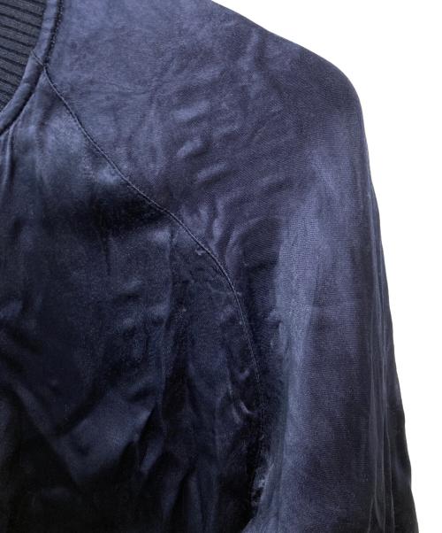 STUDIO D'ARTISAN（ステュディオダルチザン）STUDIO D'ARTISAN (ステュディオダルチザン) 百豚レーヨンリバーシブルスカジャン/4492 ブラウン×ネイビー サイズ:40の古着・服飾アイテム