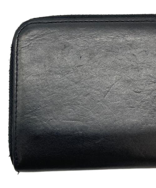 UNDERCOVER（アンダーカバー）UNDERCOVER (アンダーカバー) フロントスタッズオイルレザーコンパクトウォレット/UC2B9C01 ブラックの古着・服飾アイテム