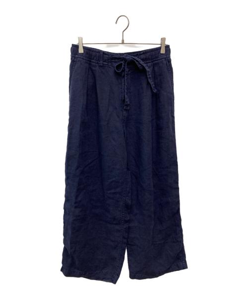 anachronorm（アナクロノーム）anachronorm (アナクロノーム) FADED SULFUR DYED LINEN WIDE EASY PANTS ネイビー サイズ:02の古着・服飾アイテム