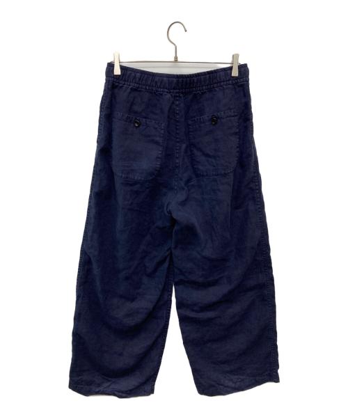 anachronorm（アナクロノーム）anachronorm (アナクロノーム) FADED SULFUR DYED LINEN WIDE EASY PANTS ネイビー サイズ:02の古着・服飾アイテム