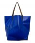 MARNI (マルニ) PVCバイカラーロゴトートバッグ/SHMQ0000A3 P3572 ブルー×ブラック：14000円