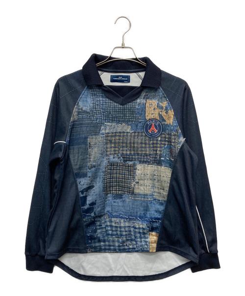 Paris Saint-Germain（パリサンジェルマン）Paris Saint-Germain (パリサンジェルマン) Poggy (ポギー) DEAR PSG PRINTED KEEPER SHIRT/25070340100010 ネイビー サイズ:Ｍの古着・服飾アイテム