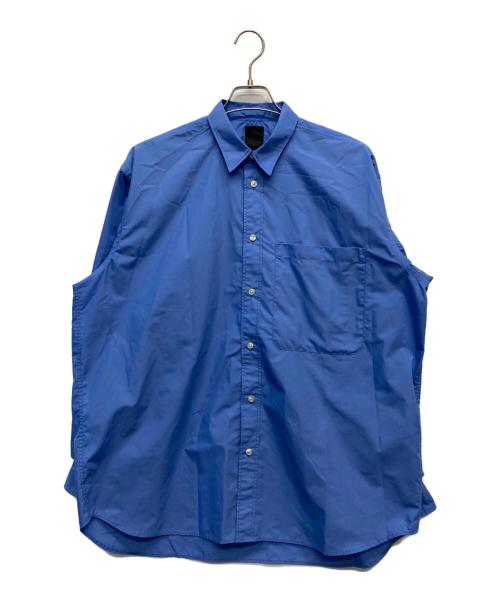 DAIWA PIER39（ダイワ ピア39）DAIWA PIER39 (ダイワ ピア39) TECH REGULAR COLLAR SHIRT L/S SOLID/BE-82024 ブルー サイズ:Ｍの古着・服飾アイテム