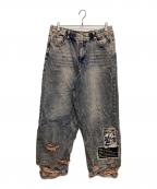 ZUTOMAYOズトマヨ）の古着「MAD Vintage Denim Pants」｜インディゴ