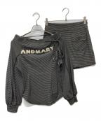 ANDMARYアンドマリー）の古着「ivy loose set up black」｜ブラック