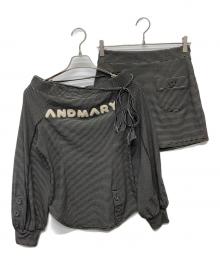 ANDMARY（アンドマリー）の古着「ivy loose set up black」｜ブラック