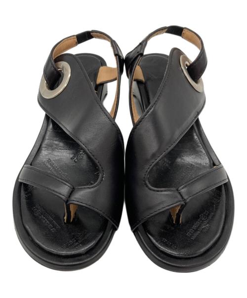 MARTIN MARGIELA（マルタン・マルジェラ）MARTIN MARGIELA (マルタン・マルジェラ) レザーサンダル ブラック サイズ:36の古着・服飾アイテム