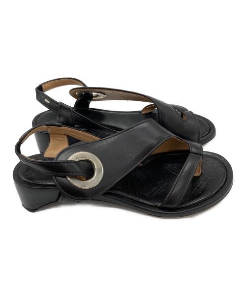 MARTIN MARGIELA（マルタン・マルジェラ）MARTIN MARGIELA (マルタン・マルジェラ) レザーサンダル ブラック サイズ:36の古着・服飾アイテム