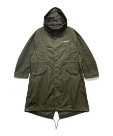 UNDERCOVER（アンダーカバー）の古着「ロゴ刺繍モッズコート」｜カーキ