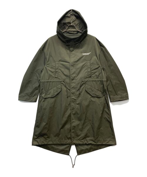 UNDERCOVER（アンダーカバー）UNDERCOVER (アンダーカバー) ロゴ刺繍モッズコート カーキ サイズ:2の古着・服飾アイテム