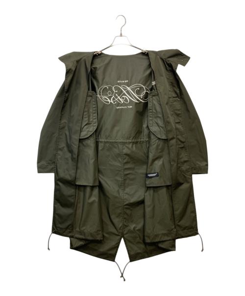 UNDERCOVER（アンダーカバー）UNDERCOVER (アンダーカバー) ロゴ刺繍モッズコート カーキ サイズ:2の古着・服飾アイテム