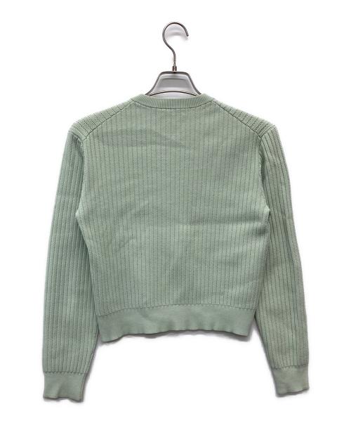 theory（セオリー）theory (セオリー) Wooster Crepe Knit/ポインテールサマーニットカーディガン/01-6203703 グリーン サイズ:Pの古着・服飾アイテム