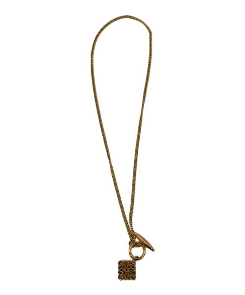 LOEWE（ロエベ）LOEWE (ロエベ) アナグラムネックレス ゴールドの古着・服飾アイテム