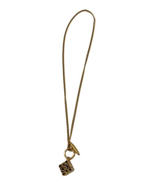 LOEWE（ロエベ）LOEWE (ロエベ) アナグラムネックレス ゴールドの古着・服飾アイテム