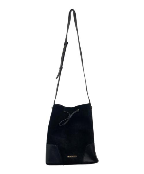 MICHAEL KORS（マイケルコース）MICHAEL KORS (マイケルコース) スウェード切り替え巾着ショルダーバッグ 30F8G0CM2S ブラックの古着・服飾アイテム