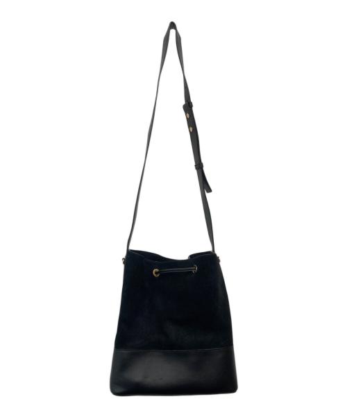MICHAEL KORS（マイケルコース）MICHAEL KORS (マイケルコース) スウェード切り替え巾着ショルダーバッグ 30F8G0CM2S ブラックの古着・服飾アイテム