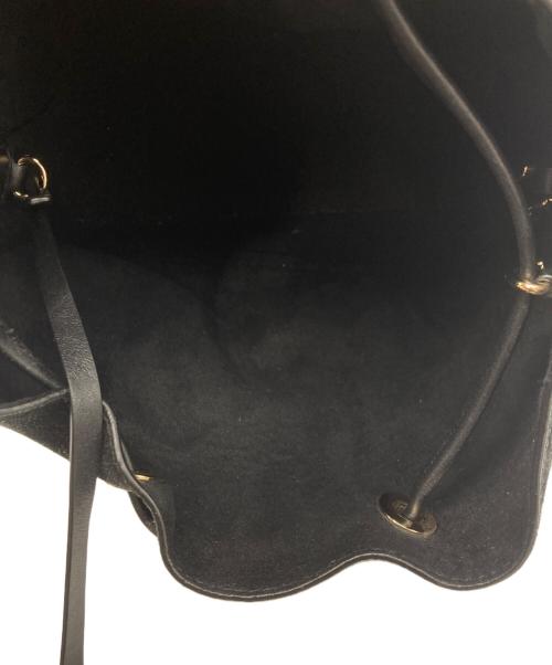 MICHAEL KORS（マイケルコース）MICHAEL KORS (マイケルコース) スウェード切り替え巾着ショルダーバッグ 30F8G0CM2S ブラックの古着・服飾アイテム