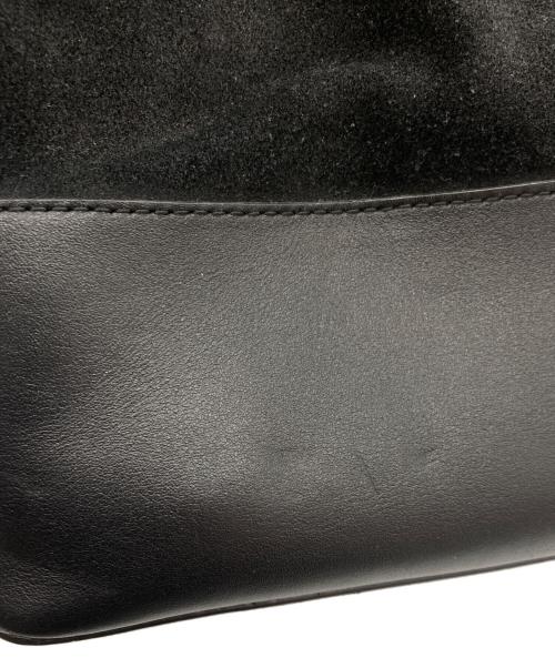 MICHAEL KORS（マイケルコース）MICHAEL KORS (マイケルコース) スウェード切り替え巾着ショルダーバッグ 30F8G0CM2S ブラックの古着・服飾アイテム