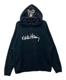 Mastermind JAPAN×Keith Haring（マスターマインド ジャパン×キースヘリング）の古着「グラフィックパーカー」｜ブラック