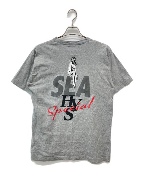 WIND AND SEA（ウィンダンシー）WIND AND SEA (ウィンダンシー) Hysteric Glamour (ヒステリックグラマー) プリントTシャツ グレー サイズ:Lの古着・服飾アイテム