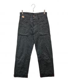 SUGAR CANE（シュガーケーン）の古着「9oz. BLACK COVERT ENGINEER PANTS」｜グレー