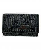 GUCCIグッチ）の古着「GGキャンバスキーケース」｜ブラック