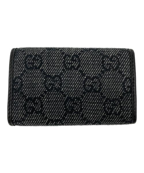 GUCCI（グッチ）GUCCI (グッチ) GGキャンバスキーケース ブラックの古着・服飾アイテム